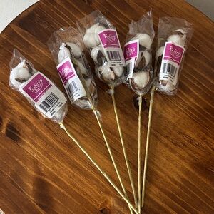 Artificial Cotton Stems - New in package